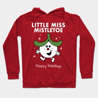 Little Miss Mistletoe - Funny Xmas Cartoon - Retro Children's Book Hoodie